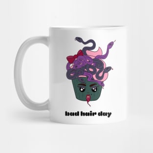 Cute and creepy Halloween Medusa Gorgon cup cake - bad hair day Mug